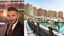 David Beckham se hospeda em hotel luxuosíssimo no Catar (Reprodução/Instagram/@mo_doha)